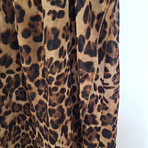 Heramay high low leopard print sleeveless dress - Picture 4 of 4